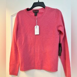 Tahari Coral pink Cashmere sweater M, NWT
